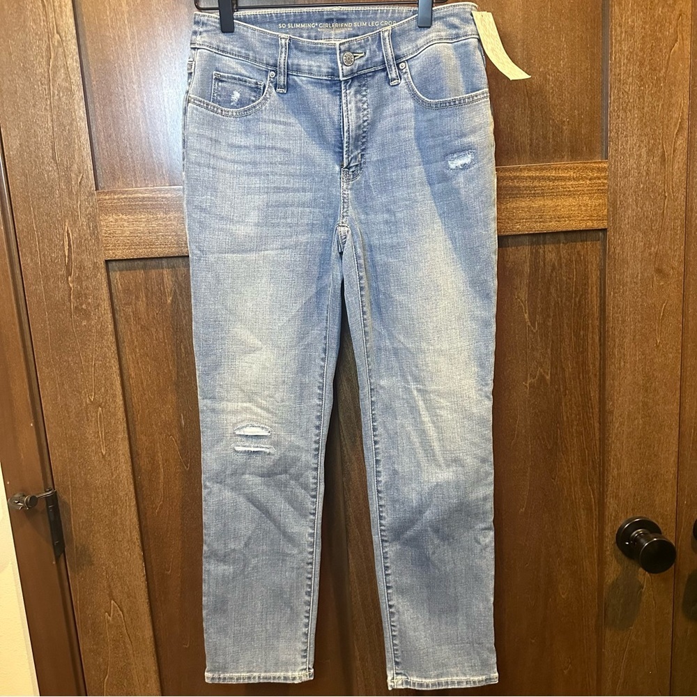 Chico's So Slimming Girlfriend Crop Basic Jeans